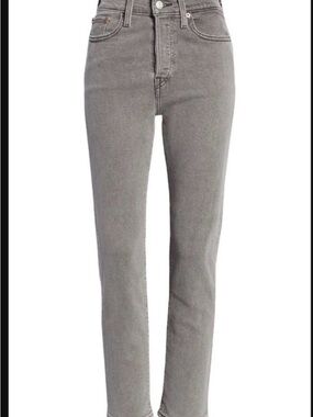 Levi's Wedgie Straight Leg Jeans - Gray